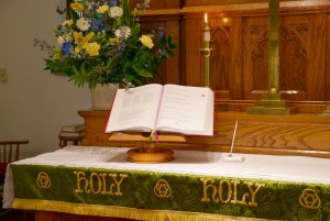 Bible on Altar
